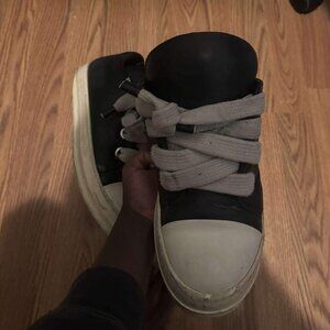 Rick Owens Jumbo Laces Low black